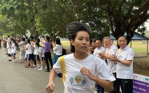 ဟန်ကျိုးအာရှအားကစားပြိုင်ပွဲကြိုဆိုရေးအပျော်တမ်းအပြေးပြိုင်ပွဲကိုရန်ကုန်မြို့၌ကျင်းပ