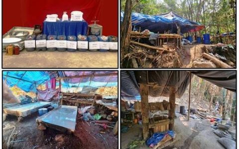 ဘိန်းဖြူချက်လုပ်သည့်စခန်း ဖော်ထုတ်သိမ်းဆည်းရမိ