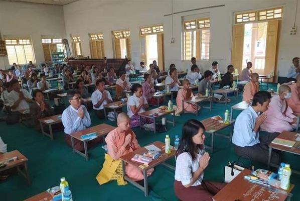 ဓမ္မဒီပ လူပုဂ္ဂိုလ်များဆိုင်ရာ ဗုဒ္ဓစာပေသင်တန်းစာမေးပွဲ မုံရွာမြို့တွင်ကျင်းပ