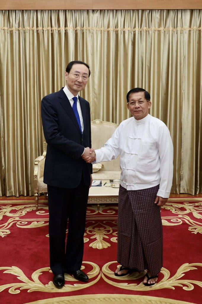 Mr. Sun Weidong မြန်မာနိုင်ငံခရီးအတွင်း နိုင်ငံတော်ဝန်ကြီးချုပ်နှင့်တွေ့ဆုံခဲ့